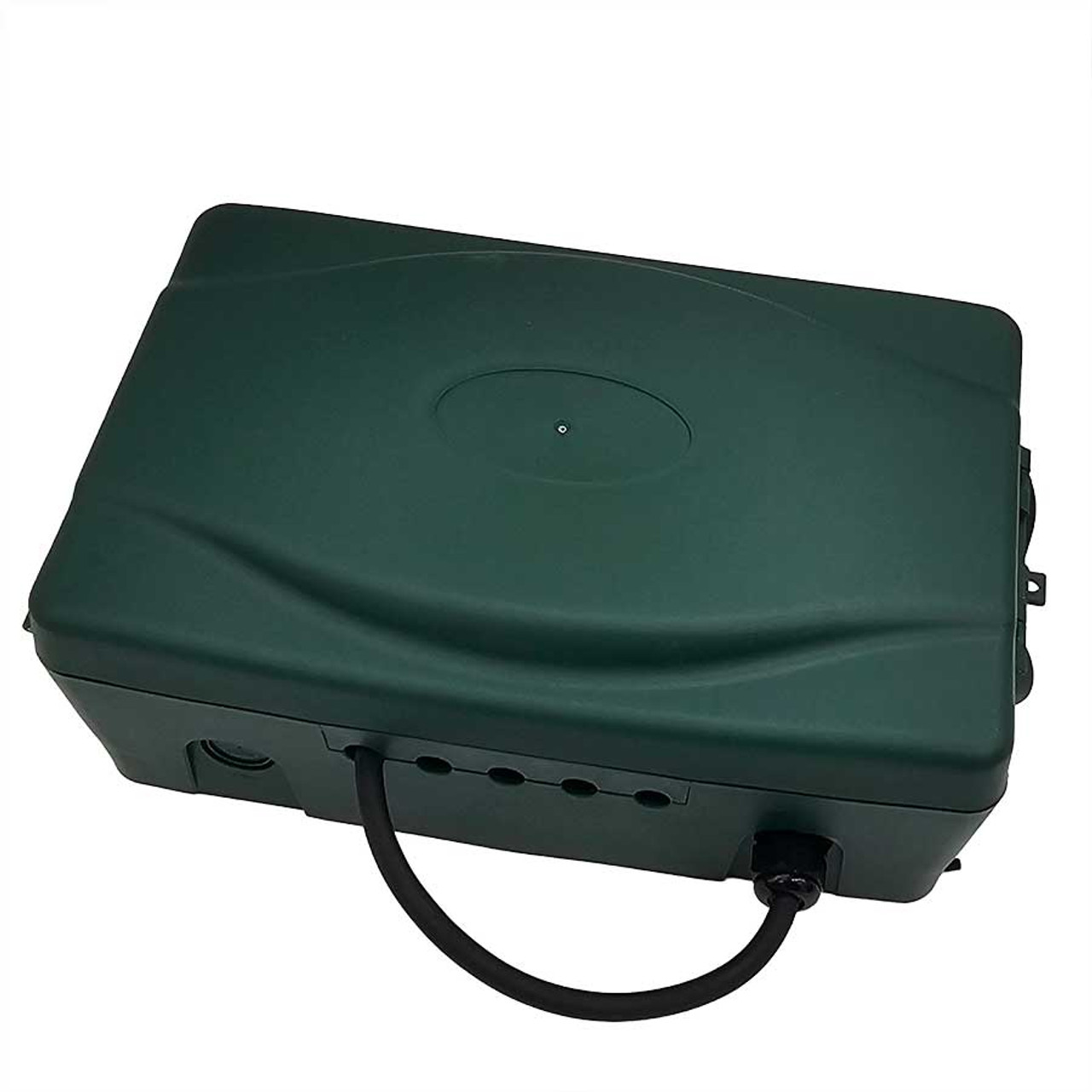 Weatherproof box closed – Type 2 EV charger outdoor power kit from MotorCables