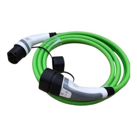 EV Charging Cable Type-2 22Kw Three Phase Green 5M