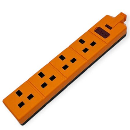 Four Socket Trailing Socket with Power Indicator 13A Fused