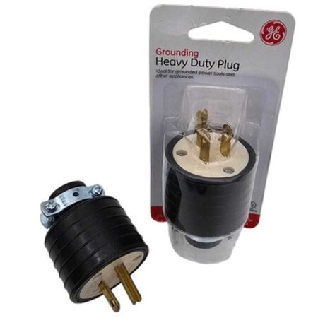 Heavy Duty US 3-Pin Rubber Plug 15A 125V Rubber