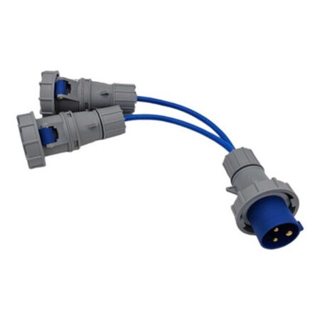 IP67 2-Way 230V 16A CEE Splitter, UK Made