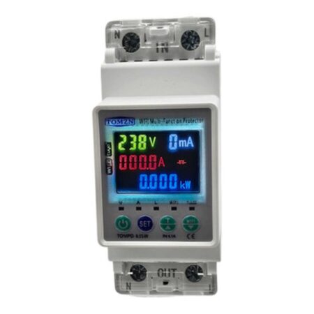 Multi-Function Smart Breaker Wfi 230v Max 63A MCB, RCD, Monitor