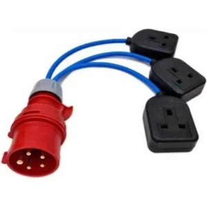 Spider-Fly Express 3-Phase Breakout to 3 x 13 Amp Sockets