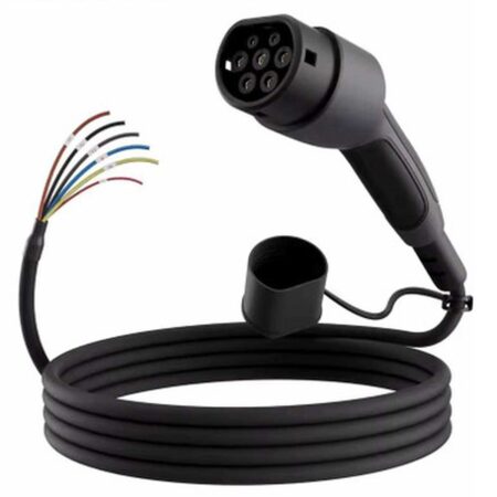 Teathered EV Charge Point Replacement Cable and Type 2 Socket