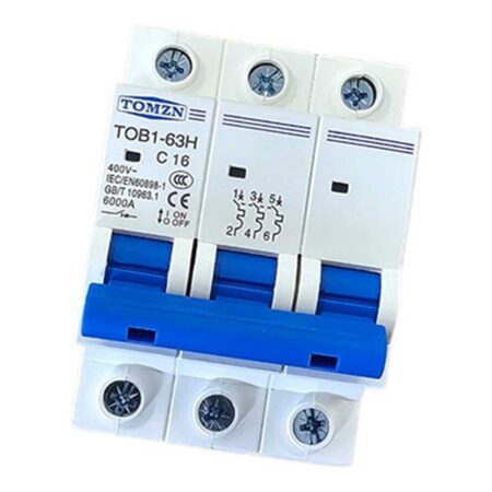 Three-Phase 3-Way Switch C16 16 Amp MCB Breaker
