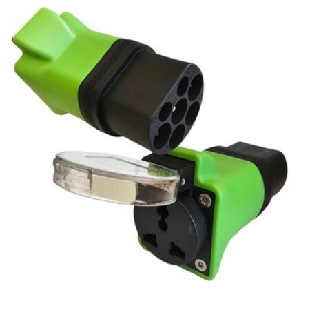 Type-2 EV Plug Adapter for E-Bike / Scooter Regcharge Green