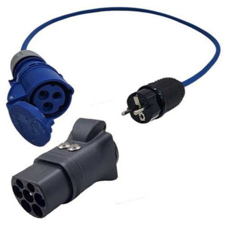 Type-2 to Schuko to CEE Converter Kit (Teathered Cable Solution)
