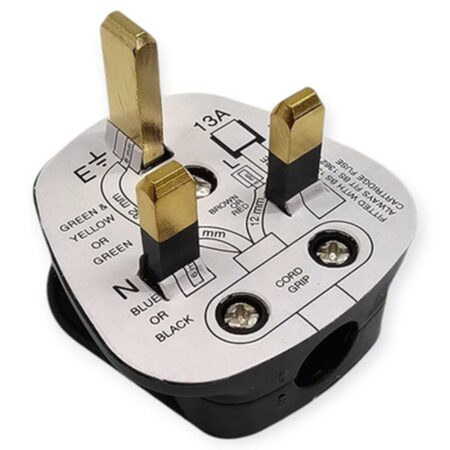 UK Type-G Mains Plug – Self-Wire | Replacement 13A Power Plug (BS1363 Certified)