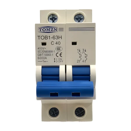 40 Amp Double Poll MCB Breaker for EV Charger Consumer Unit