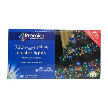720 Multi-Action LED Cluster Lights Multi-Coloured