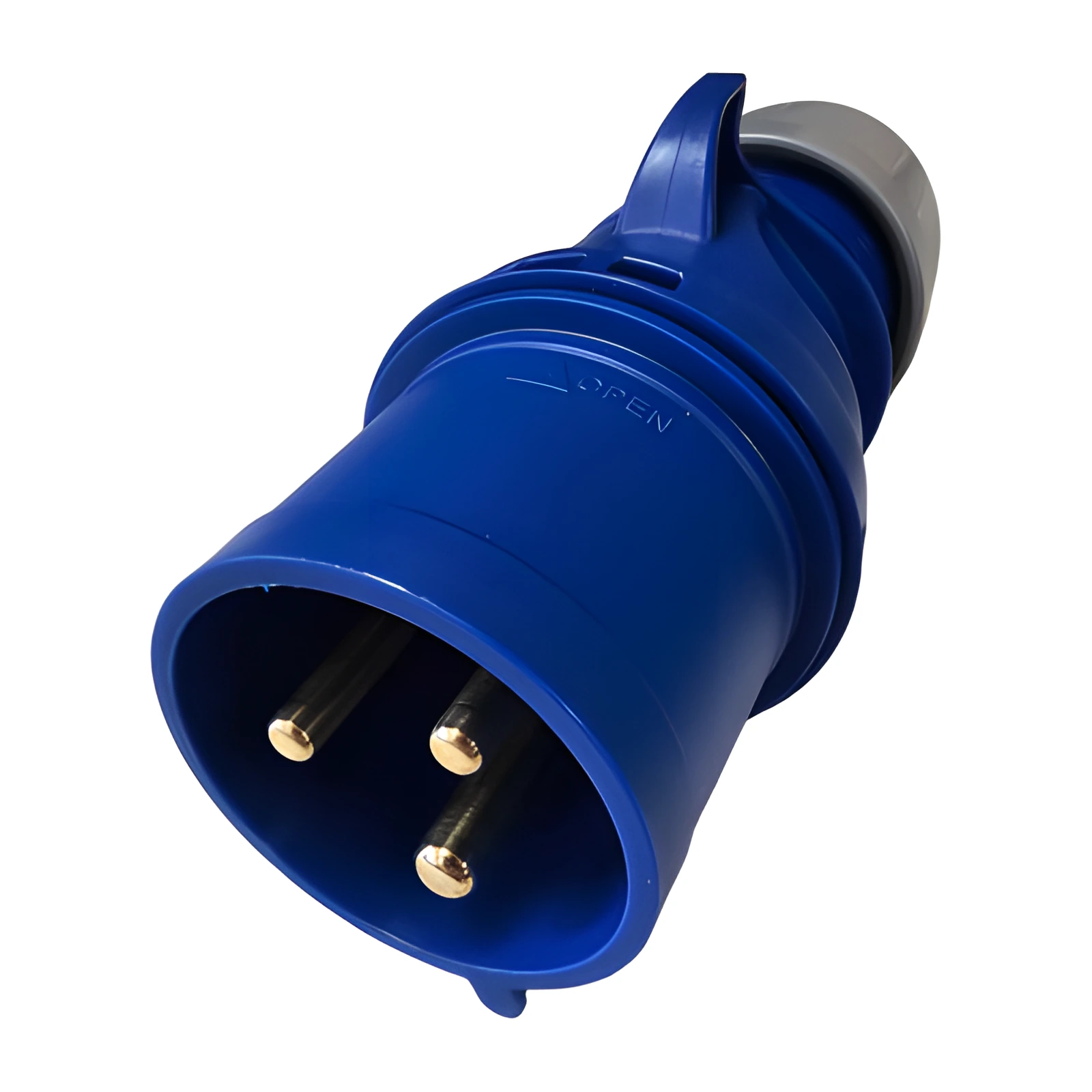 CEE IP44 230 Volt 32 Amp Plug Blue