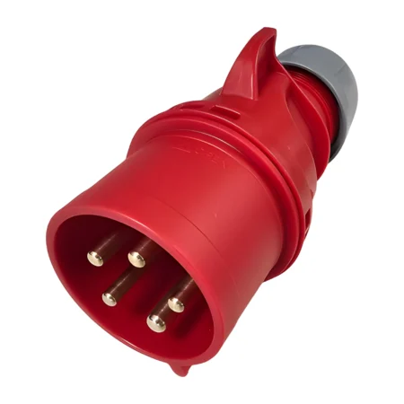 CEE IP44 3-Phase 400 Volt 32 Amp Plug Red