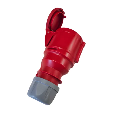 CEE IP44 3-Phase 400 Volt 32 Amp Socket Connector Red