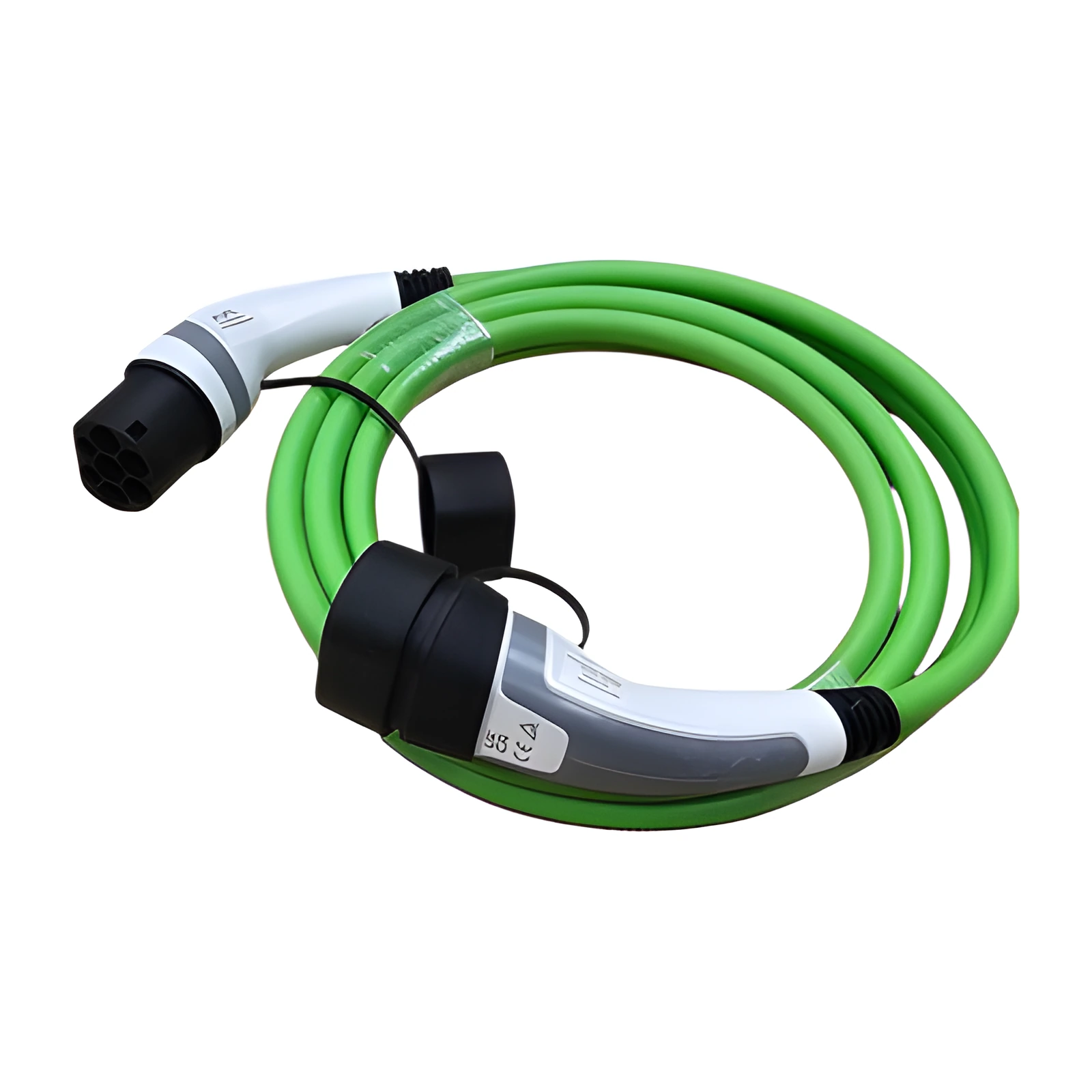 EV Charging Cable Type-2 22Kw Three Phase Green 5M