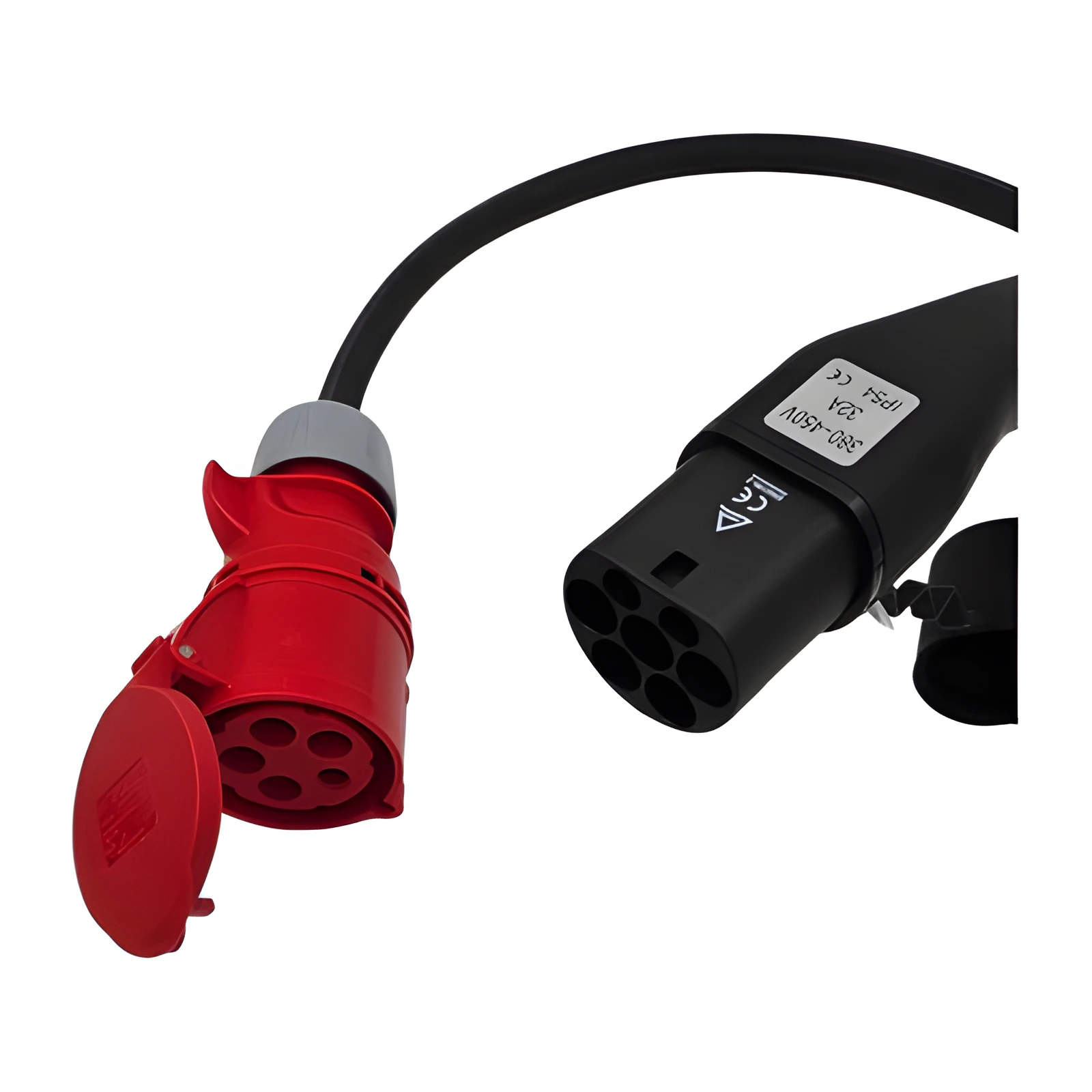 EV Type-2 22KW to 32A 415V 3-Phase CEE Coupler. 3-Phase AC Converter