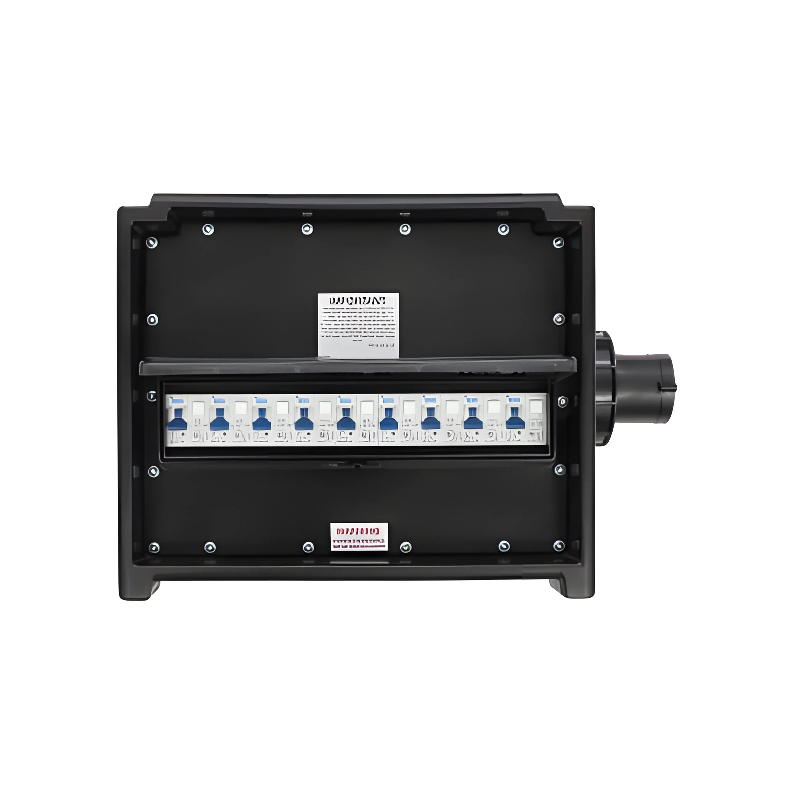 HDIUK - Merz A80BLK 63A 3-phase to 230 Volt Professional Distribution Console 6 x 16A 3 x 32A RCBO