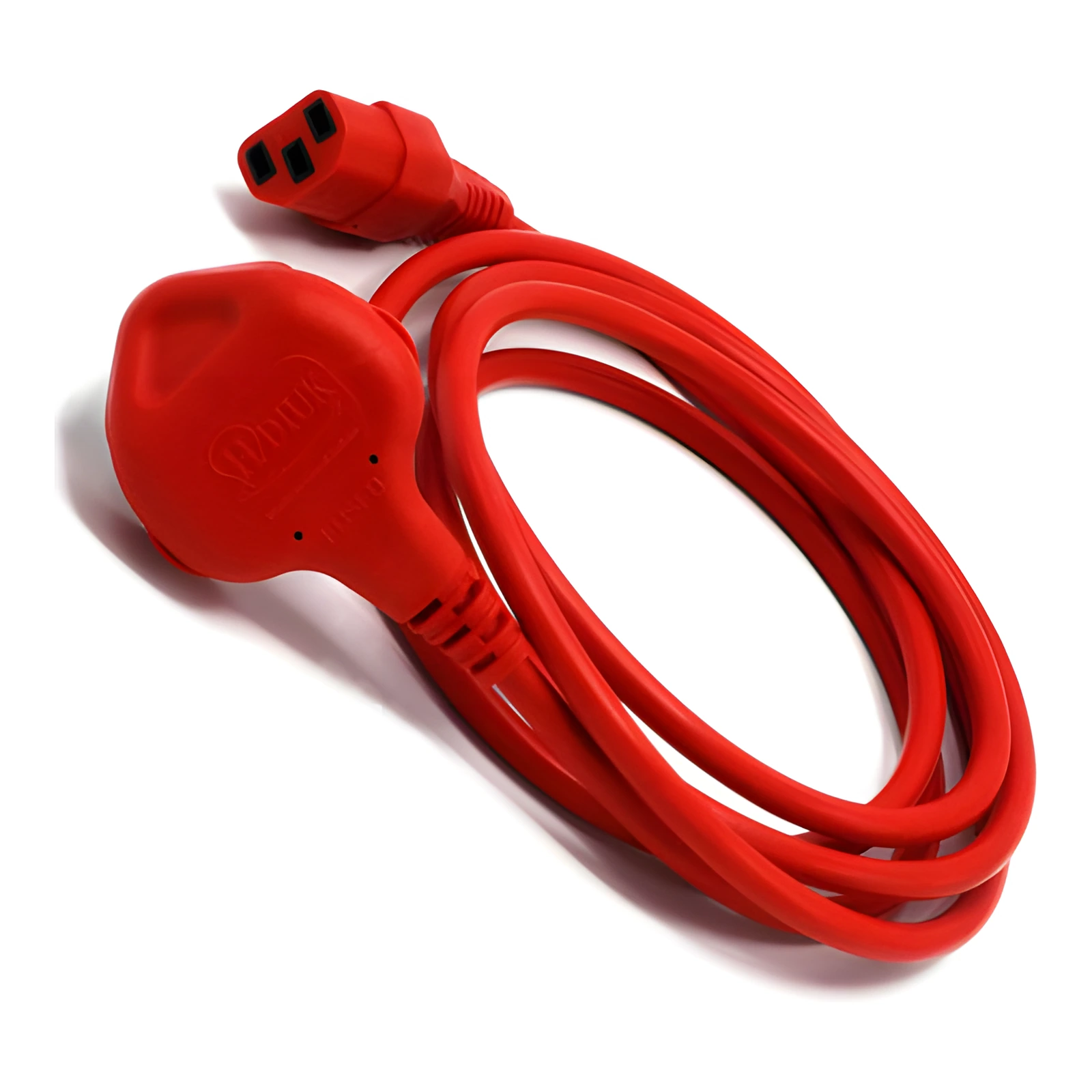 Red C13 Appliance Cable 2 Metres ASTA UK Made