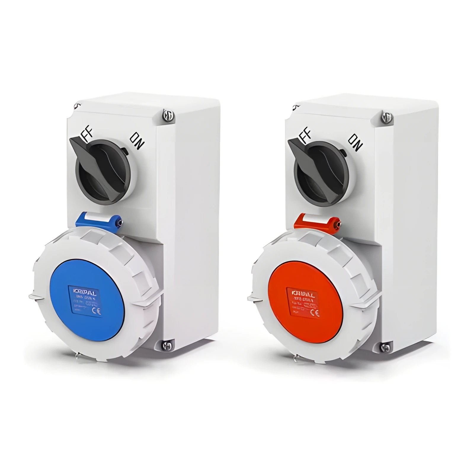 Locking Switched IP67 CEE Wall Mounted Power Socket