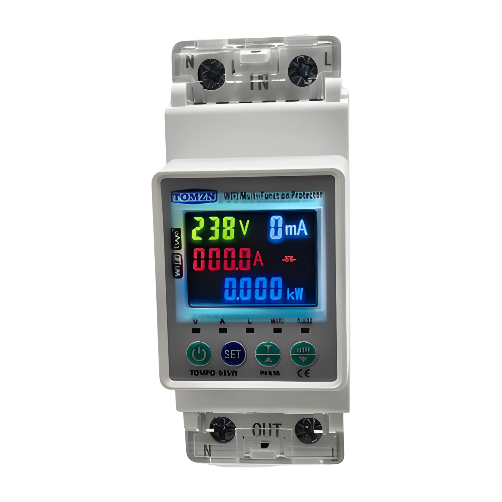 Multi-Function Smart Breaker Wfi 230v Max 63A MCB, RCD, Monitor