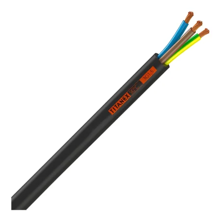 Coil of Nexans TitanEx H07RN-F 3-Core Heavy Duty Rubber Cable