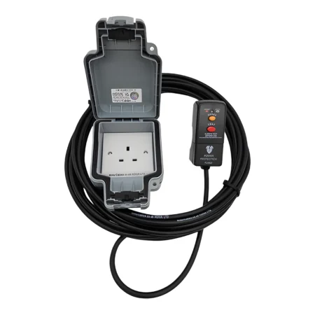 Outdoor Extension Cable RCD to 13A IP66 Mains Socket