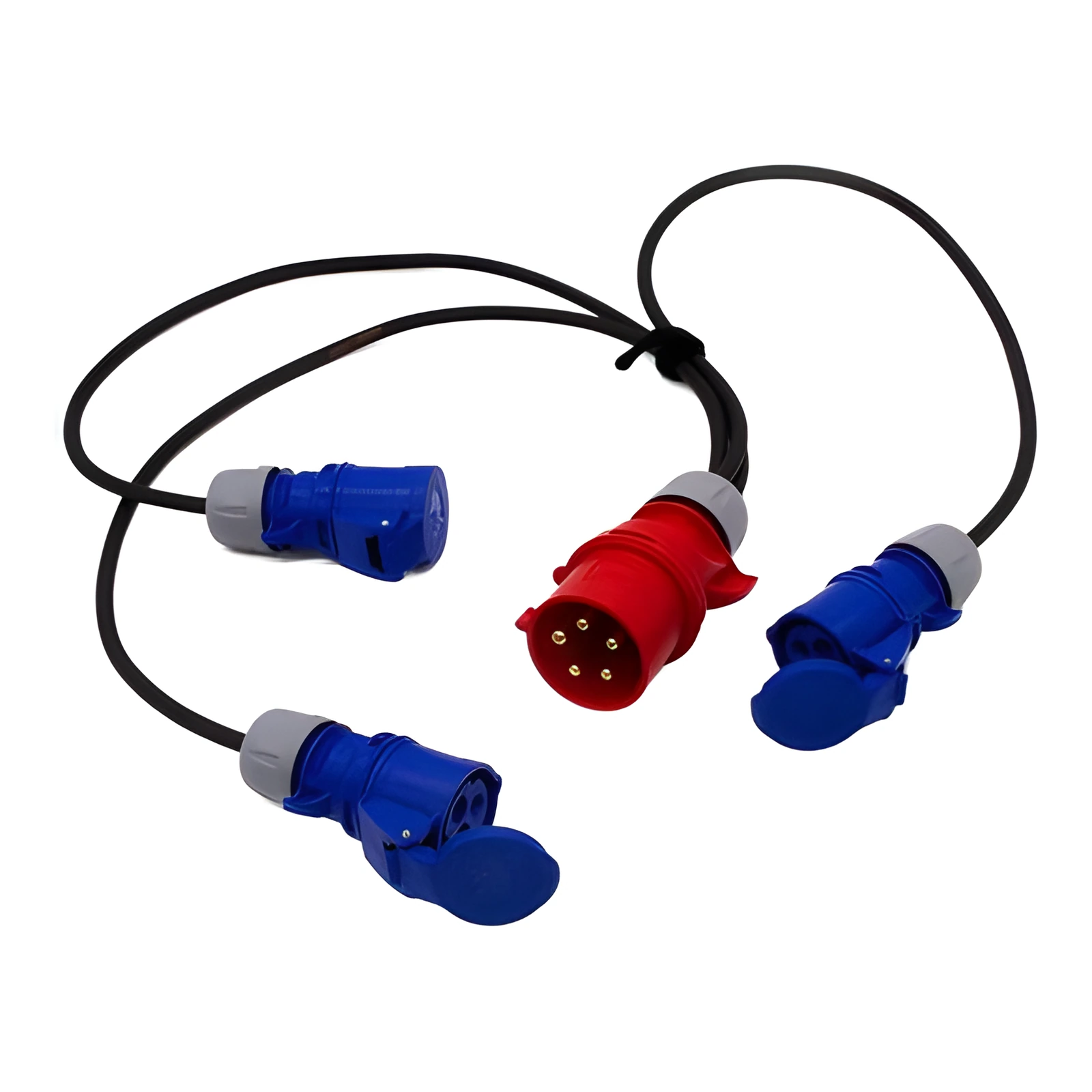 Spider-Fly 32 Amp 3-phase Plug to 16 Amp Sockets 3-way Splitter