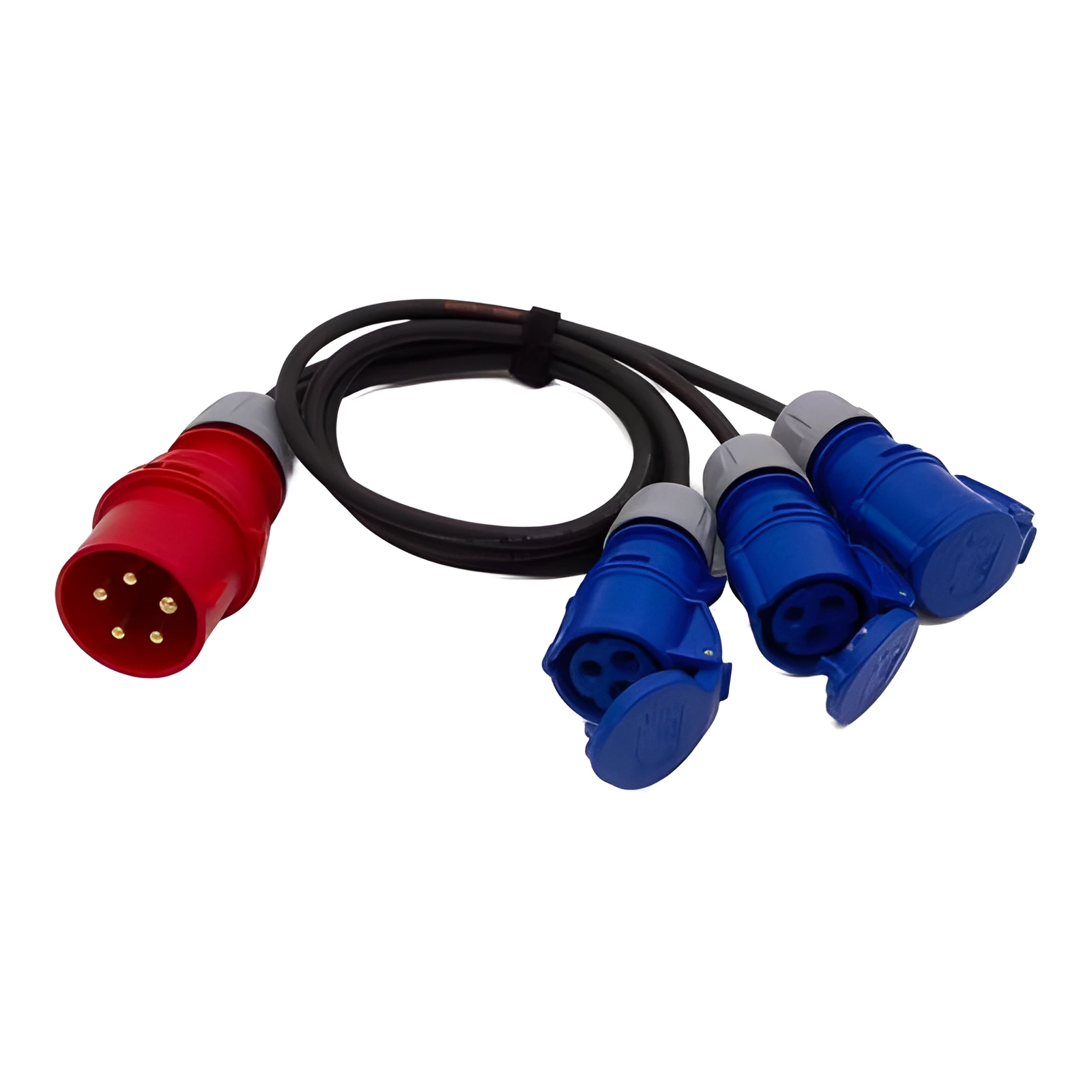 Spider-Fly 32 Amp 3-phase Plug to 16 Amp Sockets 3-way Splitter