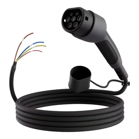 Teathered EV Charge Point Replacement Cable and Type 2 Socket