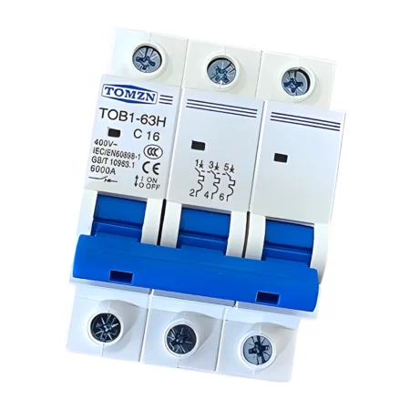 Three-Phase 3-Way Switch C16 16 Amp MCB Breaker