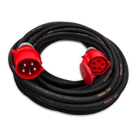Three-Phase 32 Amp Extension Lead Featuring Titanex