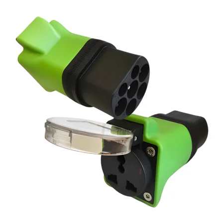 Type-2 EV Plug Adapter for E-Bike / Scooter Regcharge Green