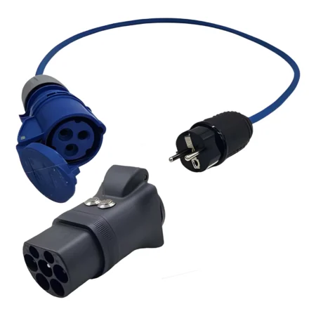 Type-2 to Schuko to CEE Converter Kit (Teathered Cable Solution)