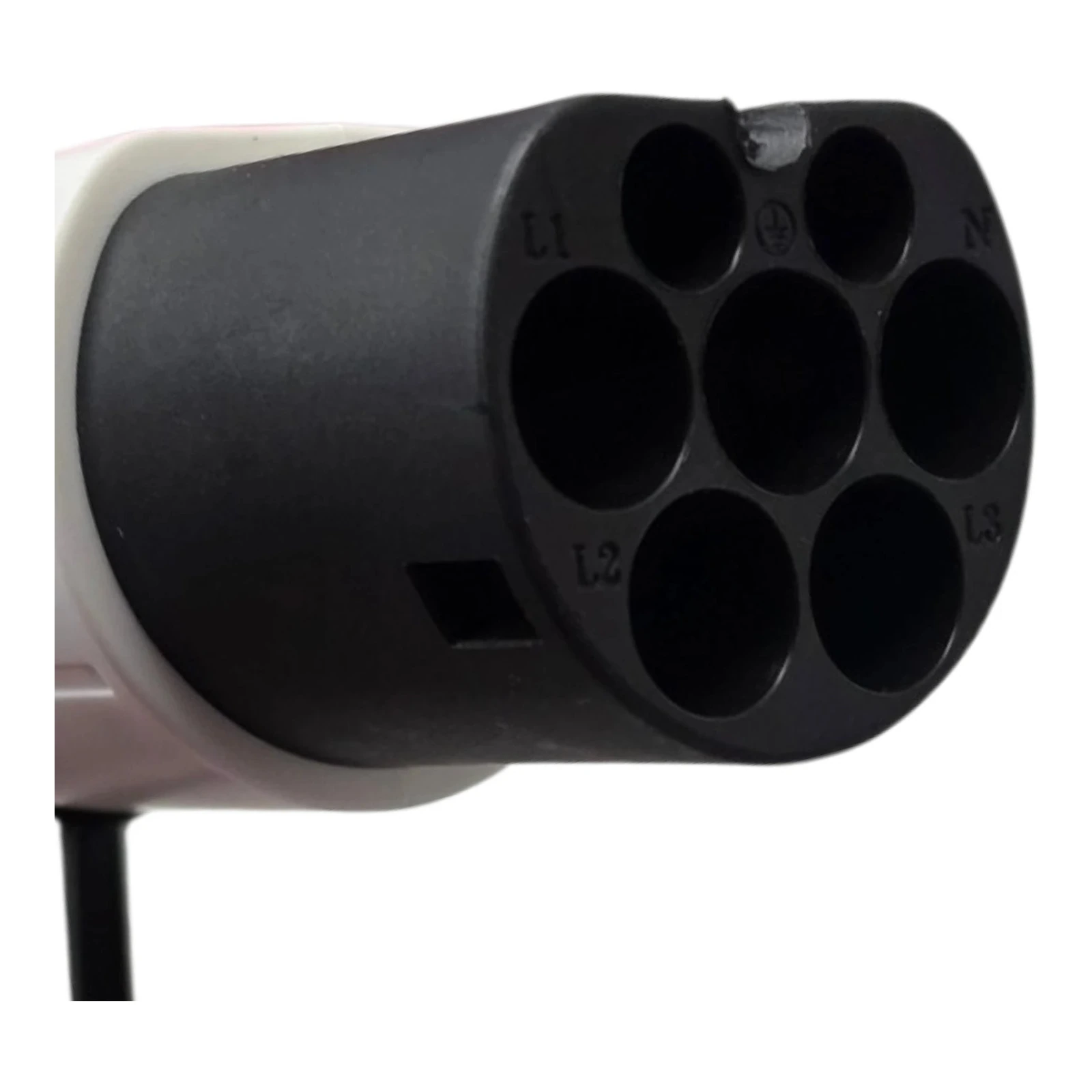 Close-up of Type 2 adapter contacts