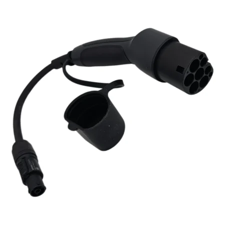 Type 2 EVSE Plug to PowerCON TRUE1 Auxiliary Power Adapter 16A (230V AC)