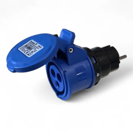 Euro schuko to CEE socket converter