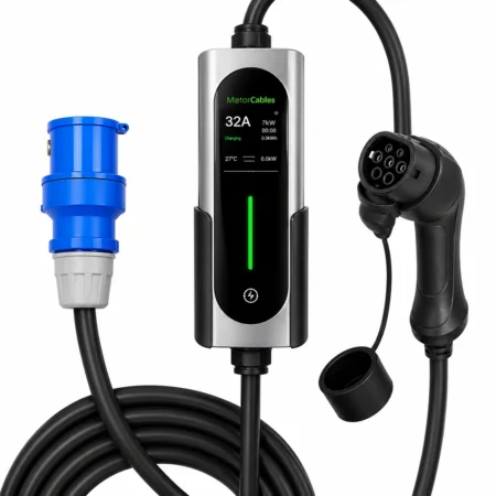 Portable EV Charger 32A Single Phase Type 2 with WiFi & Smart Life App